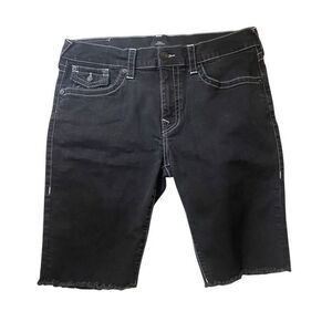 True Religion Ricky Relaxed straight shorts size 36 washed black